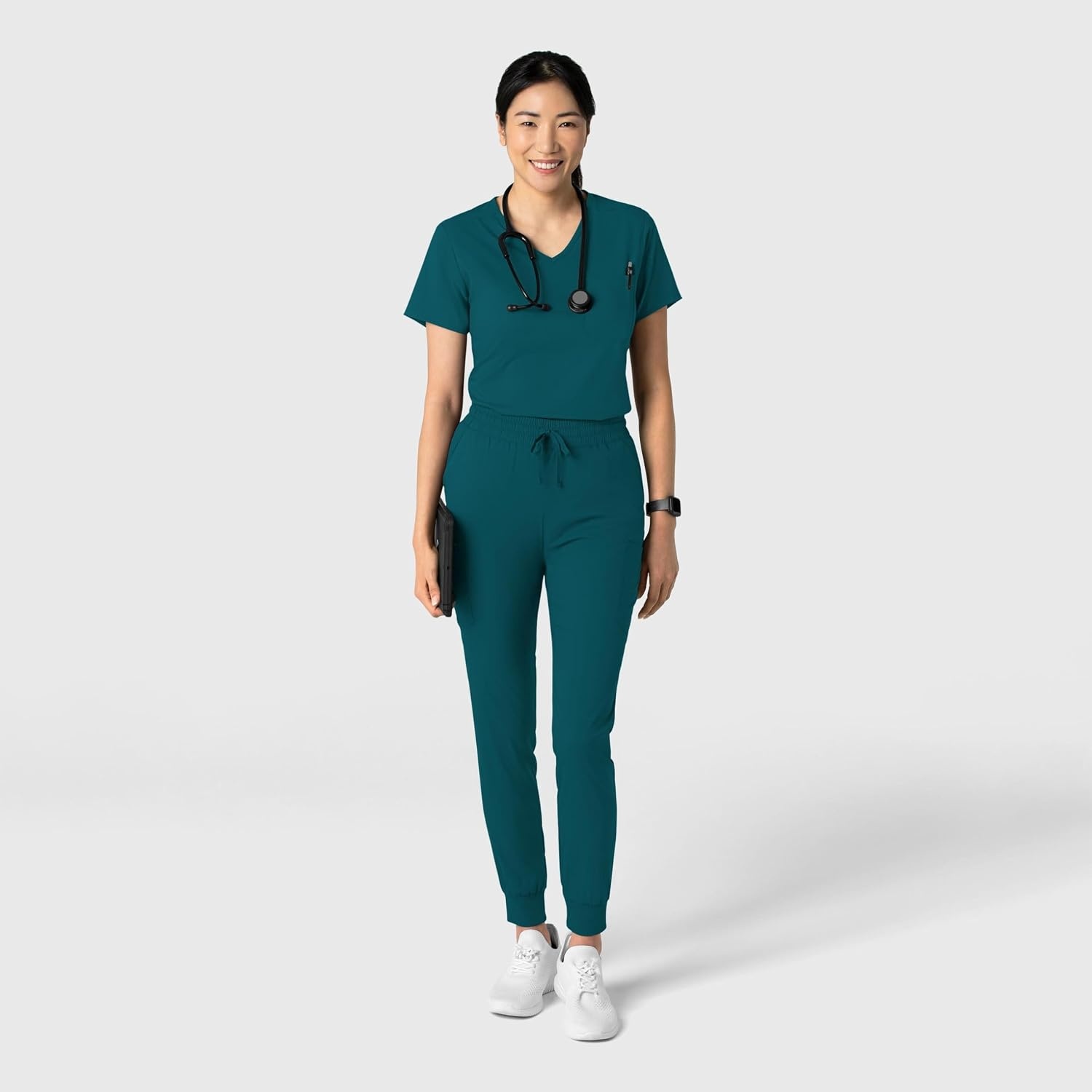 Wink Boundless Women’s Tuck-in Scrub Top(Caribbean Blue)