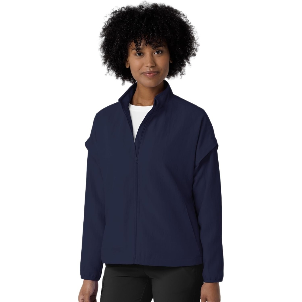 WonderWink Women’s Women’s Breezebreaker Scrub Jacket(Navy)