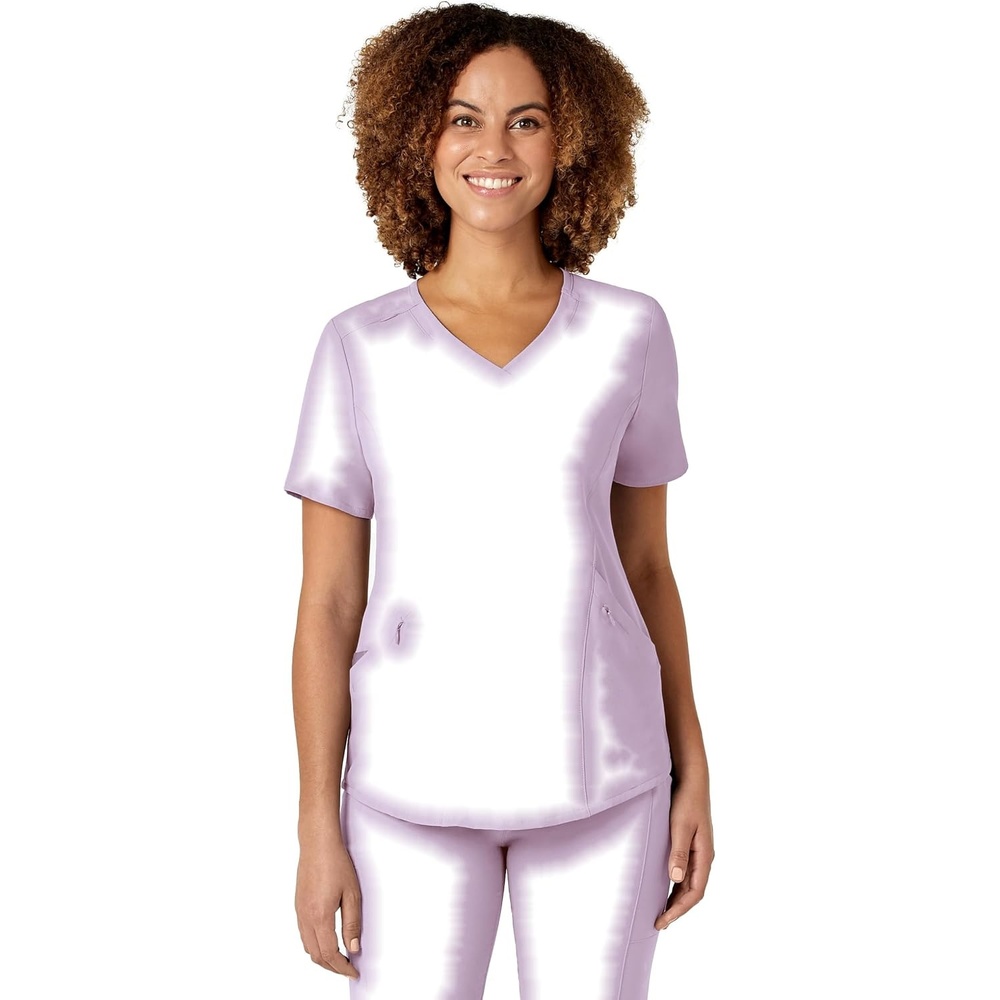 WINK Nova Women’s Flex-n-Reach V-Neck Scrub Top(Pastel Lilac)