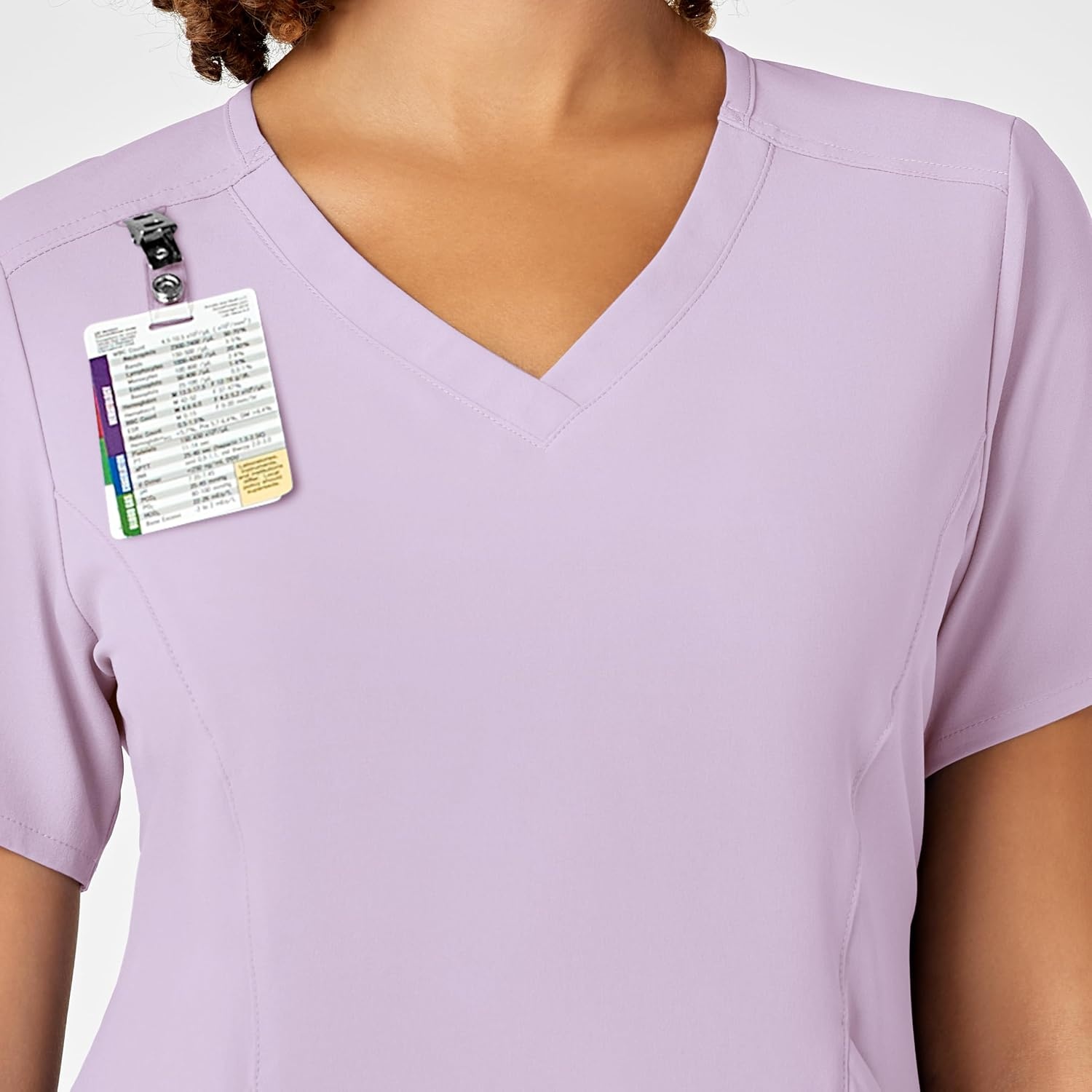 WINK Nova Women’s Flex-n-Reach V-Neck Scrub Top(Pastel Lilac)