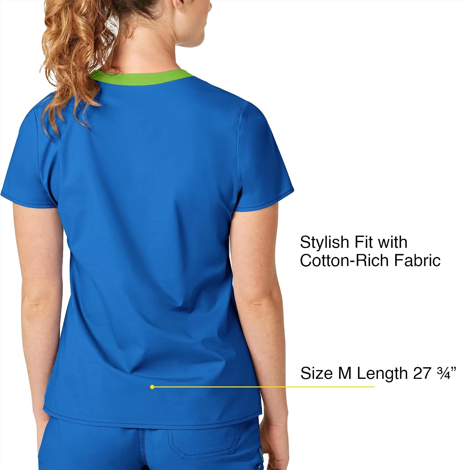 Wink WonderFLEX Women’s Verity V-Neck Scrub Top(Royal)