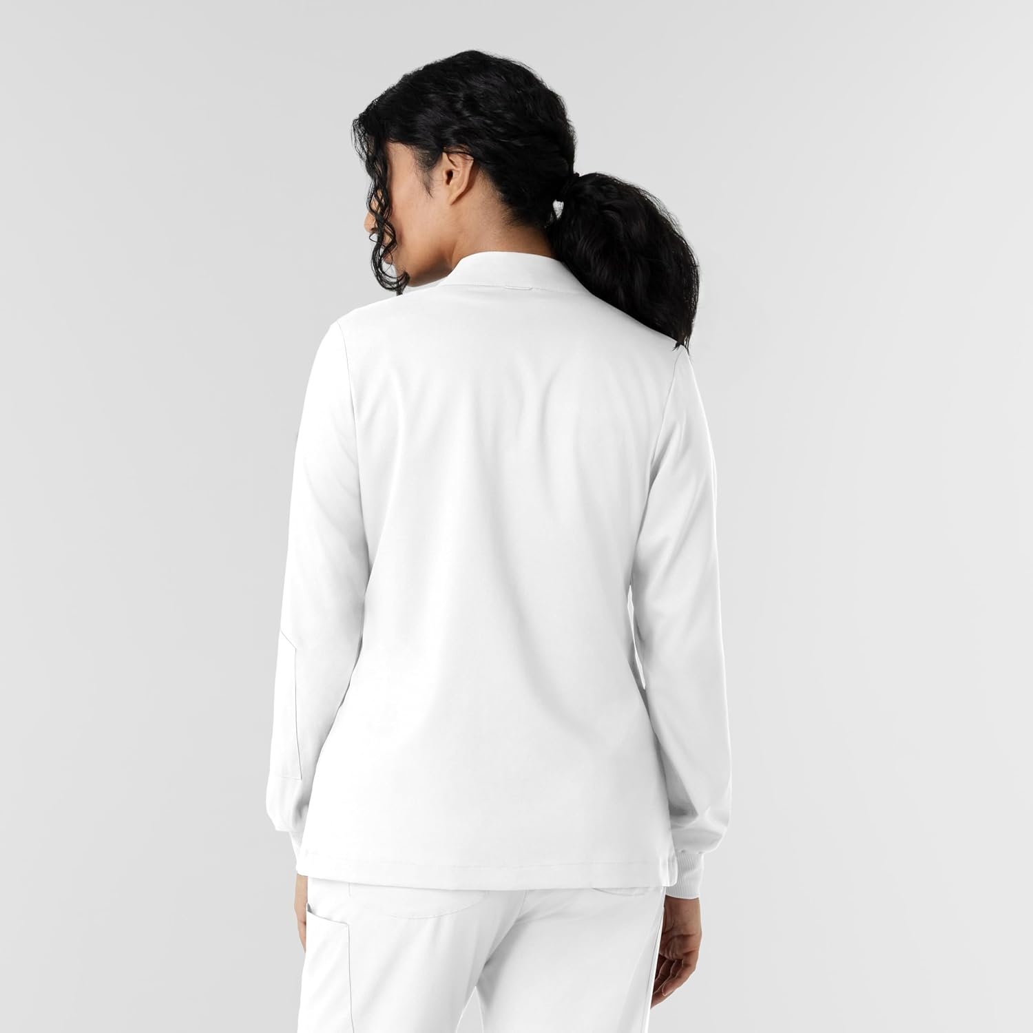 WINK Boundless Women’s Warm Up Scrub Jacket(White)