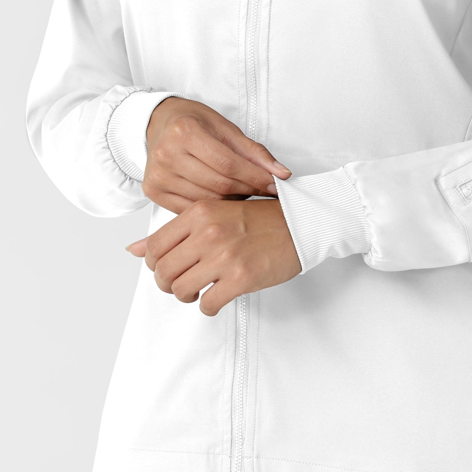 WINK Boundless Women’s Warm Up Scrub Jacket(White)