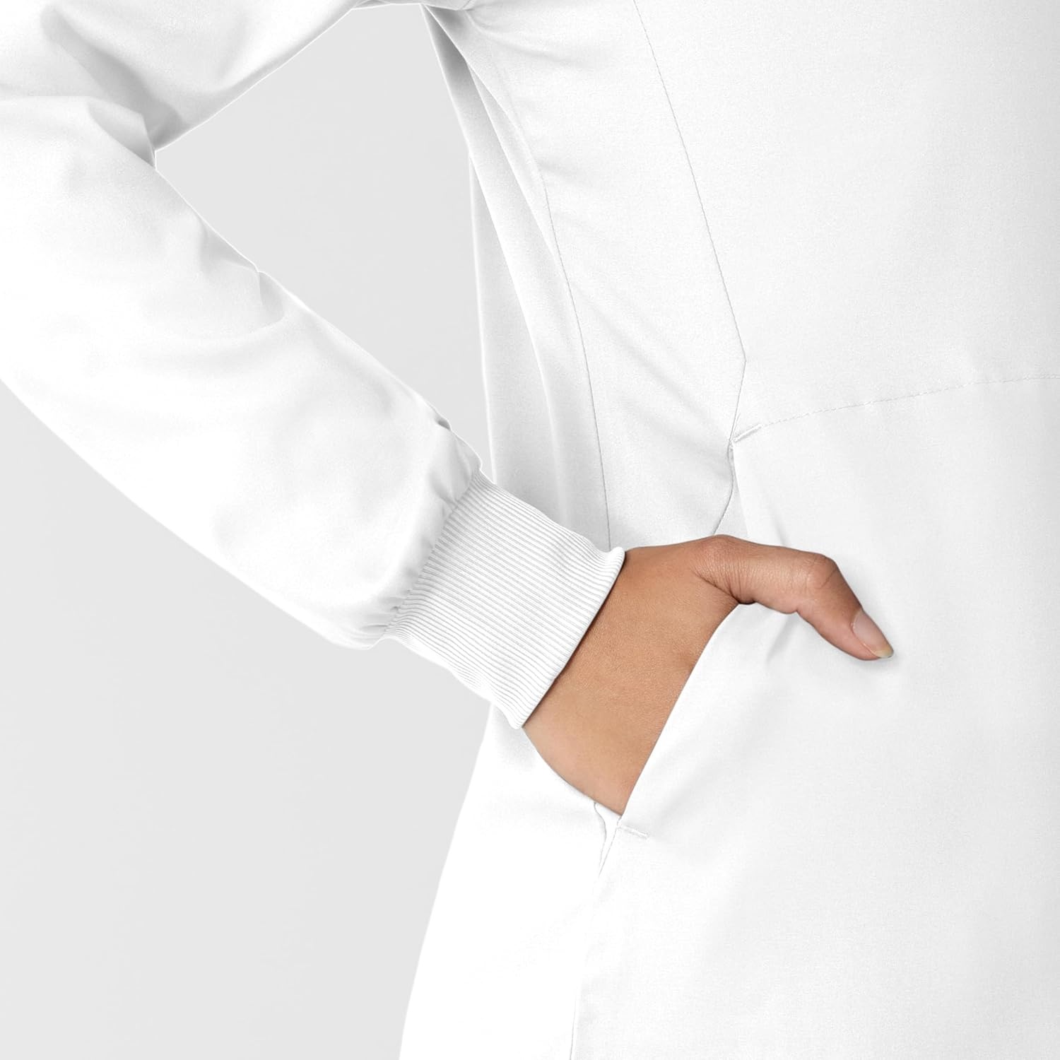 WINK Boundless Women’s Warm Up Scrub Jacket(White)
