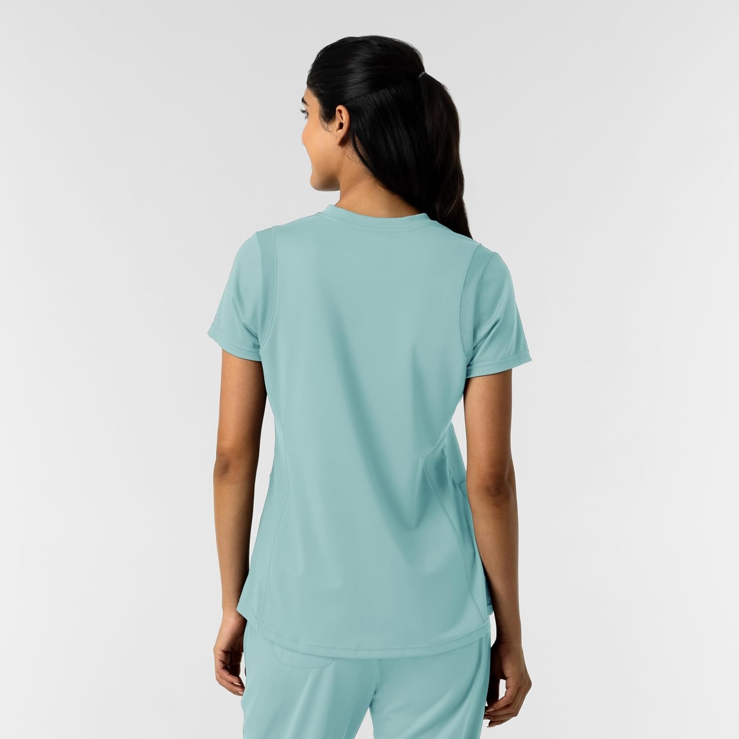 Wink Women’s Women’s 2-Pocket Scrub Top(Coastal Blue)