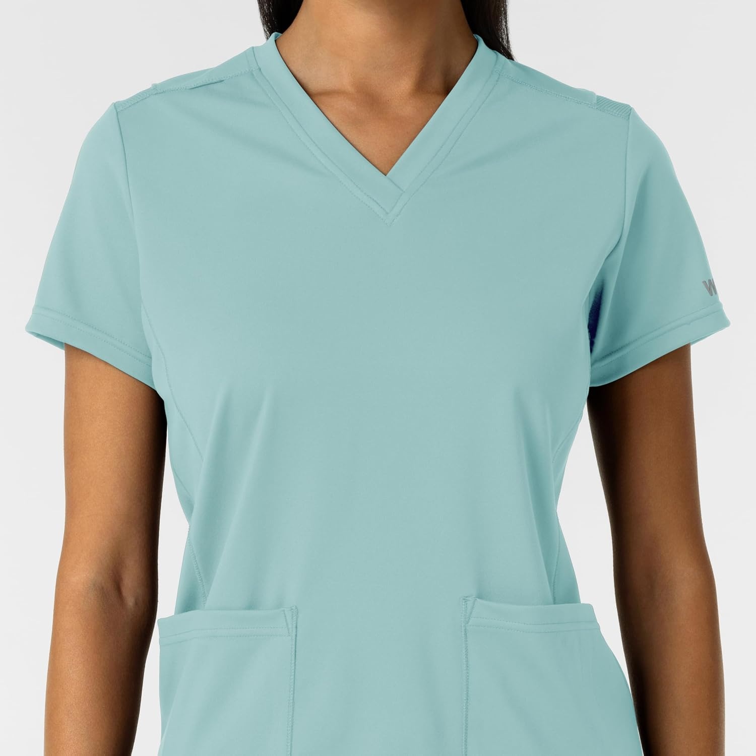 Wink Women’s Women’s 2-Pocket Scrub Top(Coastal Blue)