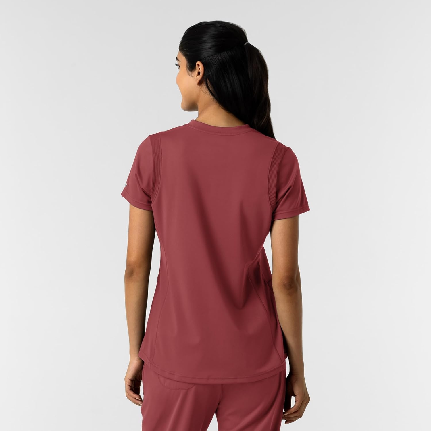 Wink Women’s Women’s 2-Pocket Scrub Top(Ruby)