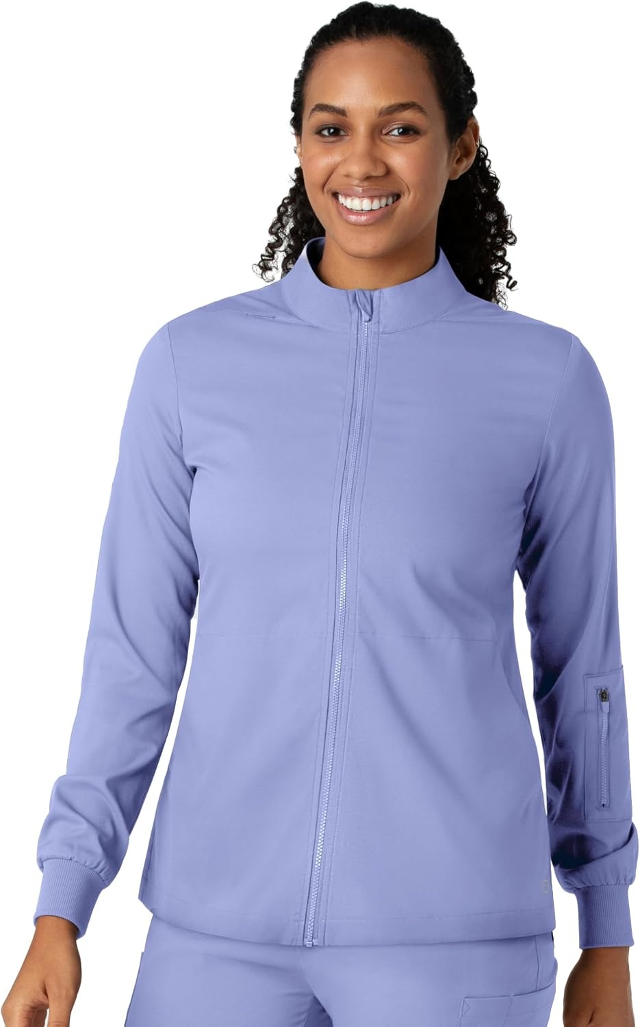 WINK Boundless Women’s Warm Up Scrub Jacket(Ceil Blue)