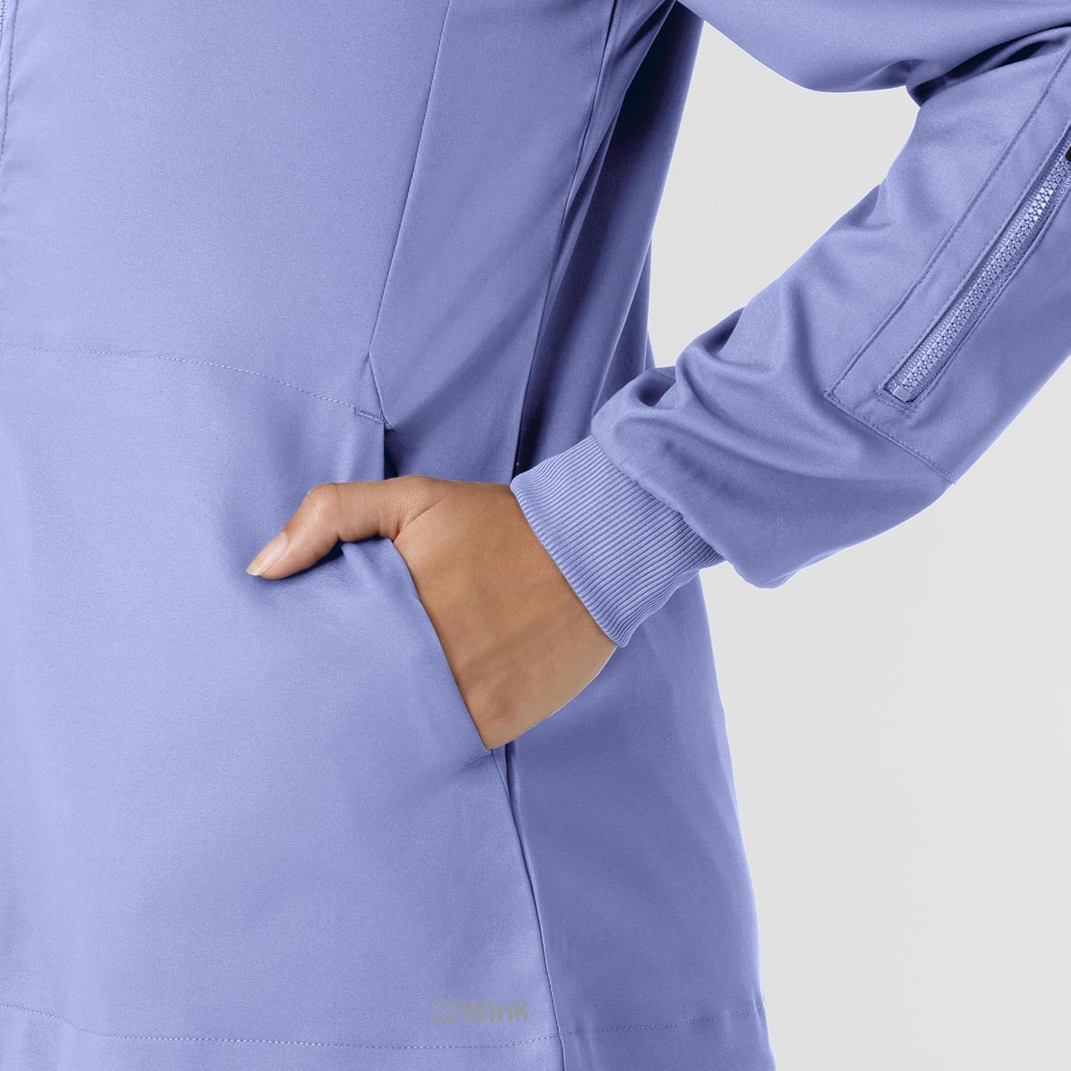 WINK Boundless Women’s Warm Up Scrub Jacket(Ceil Blue)