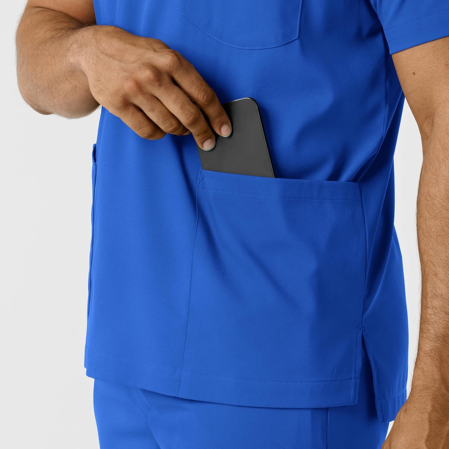 Wink Boundless Men’s Multi Pocket V-Neck Scrub Top(Royal)