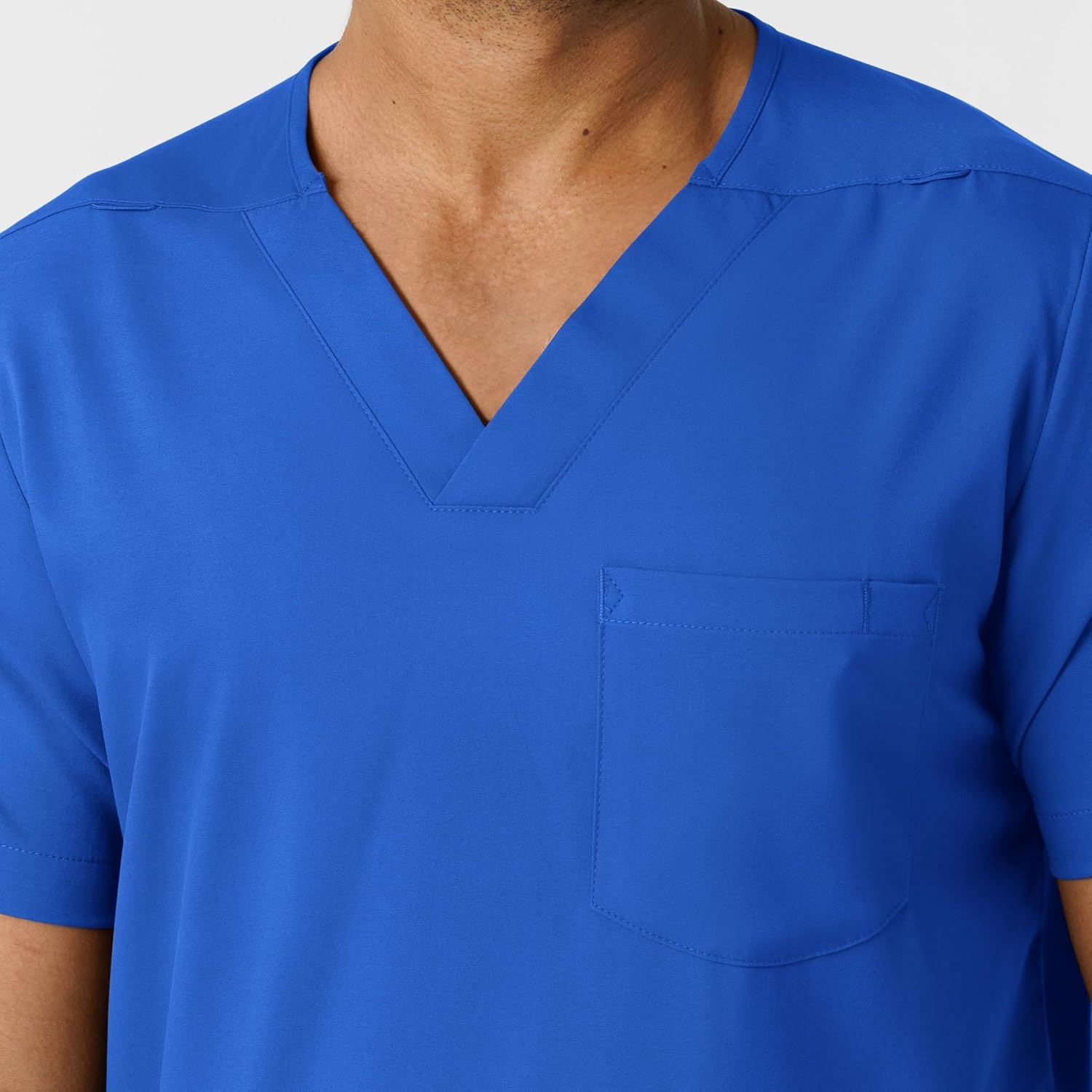 Wink Boundless Men’s Multi Pocket V-Neck Scrub Top(Royal)