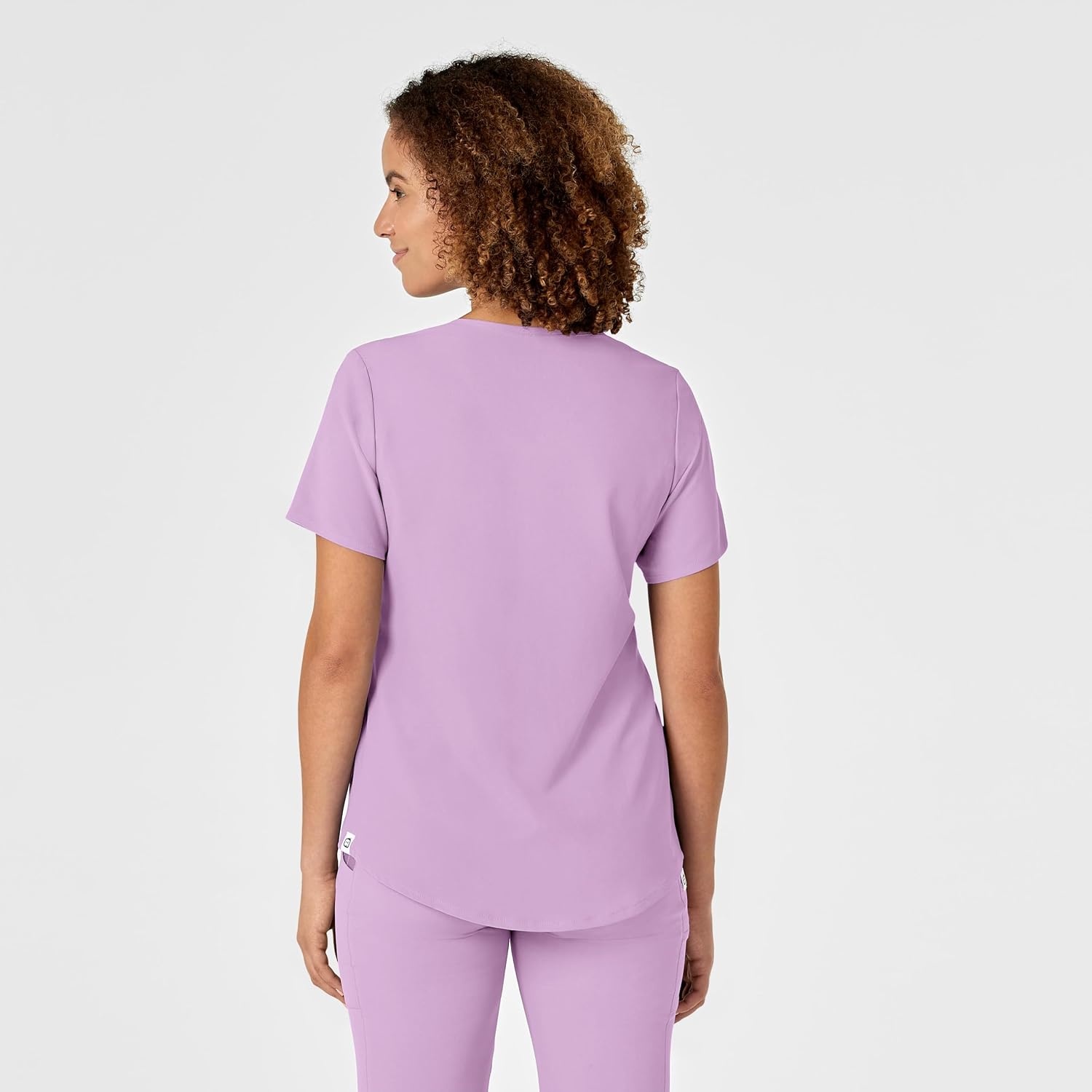 WINK Nova Women’s Flex-n-Reach V-Neck Scrub Top(Violet Tulle)