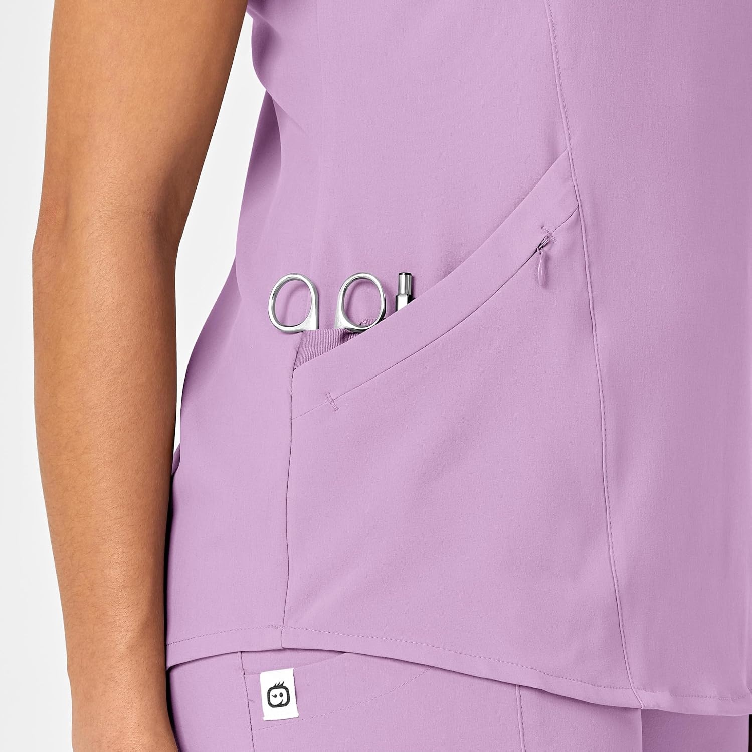 WINK Nova Women’s Flex-n-Reach V-Neck Scrub Top(Violet Tulle)