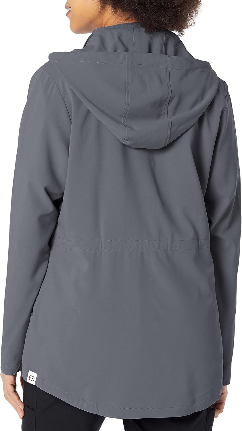 WonderWink Women’s Women’s Convertible Hood Fashion Jacket(Pewter)
