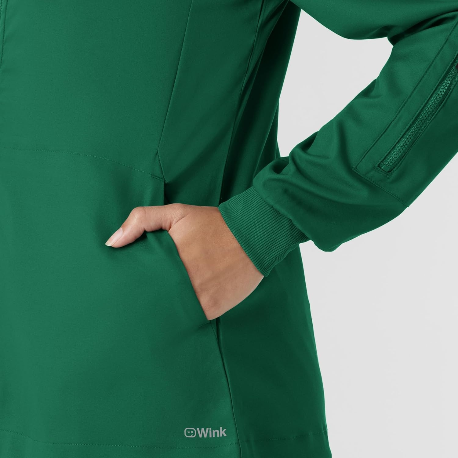 WINK Boundless Women’s Warm Up Scrub Jacket(Hunter)
