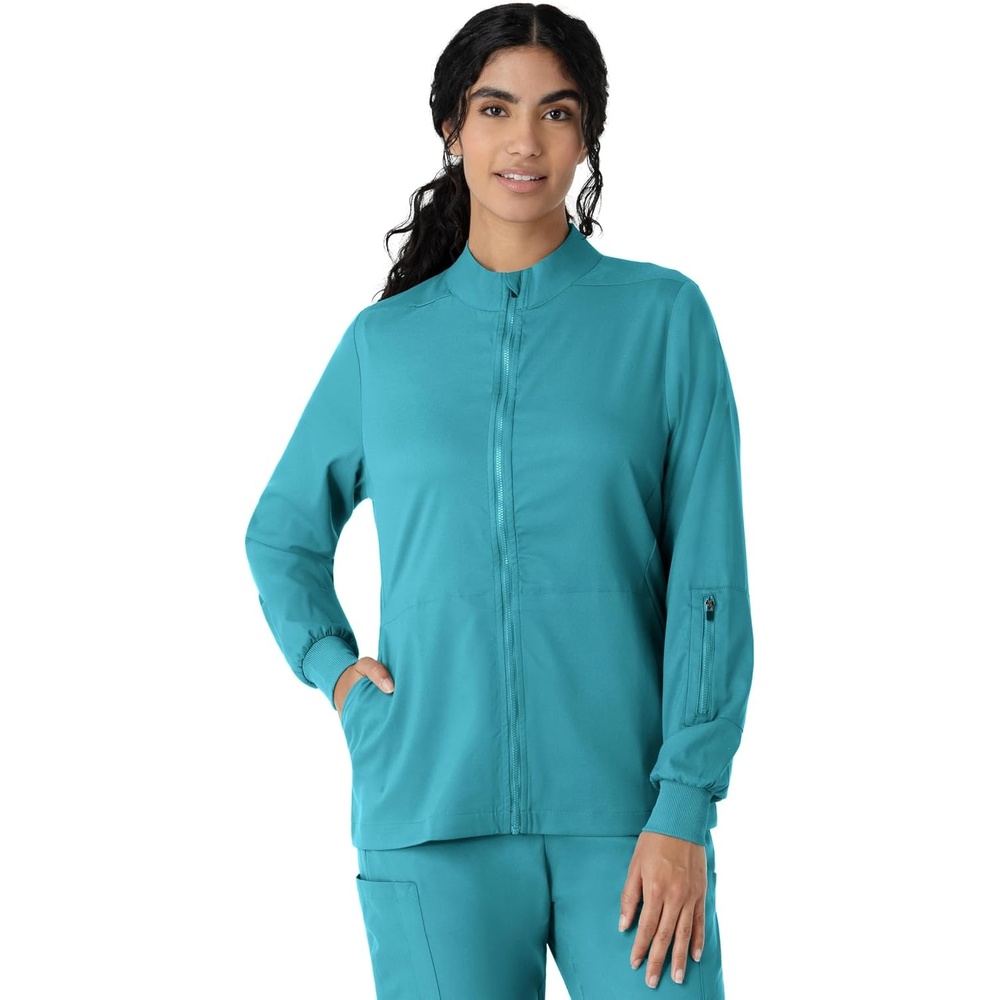 WINK Boundless Women’s Warm Up Scrub Jacket(Teal)
