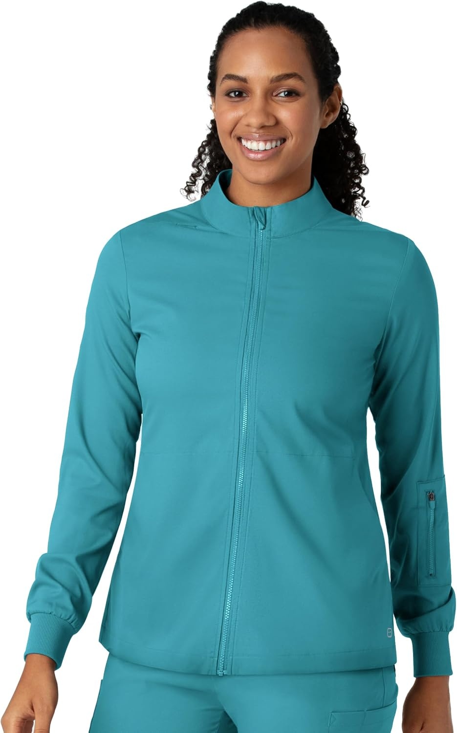 WINK Boundless Women’s Warm Up Scrub Jacket(Teal)