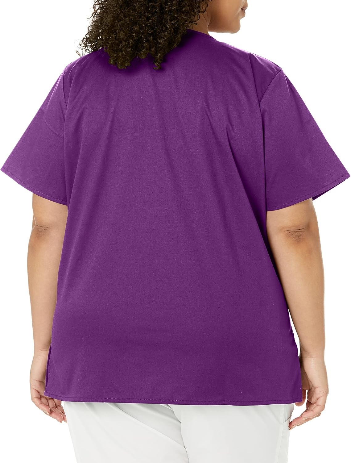 Wink W123 Women’s Mock Wrap Scrub Top(Eggplant)