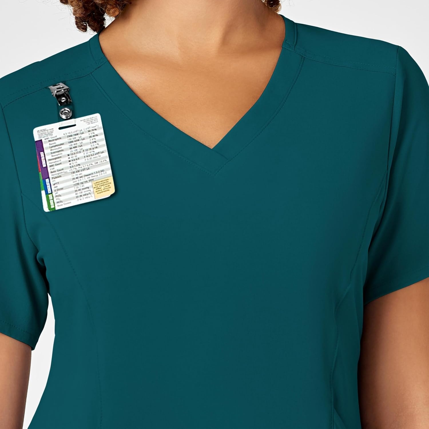WonderWink Women’s Women’s V-Neck Scrub Top(Caribbean)