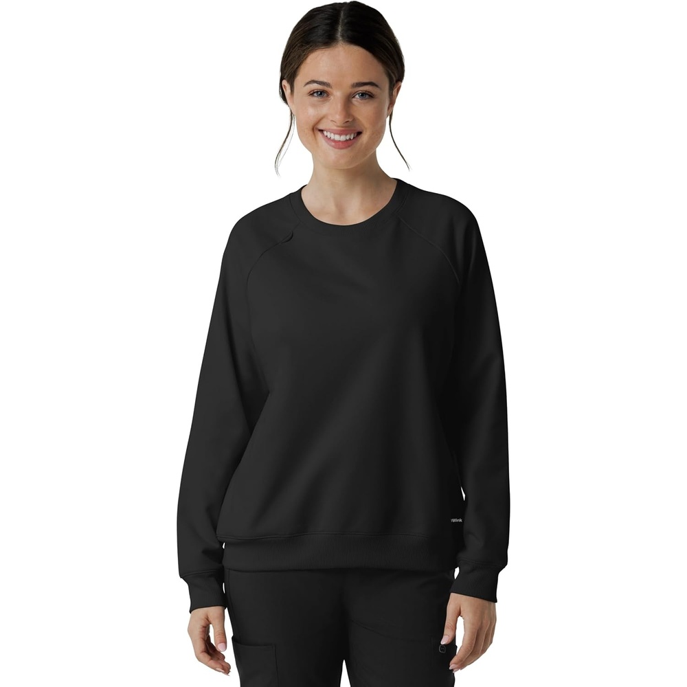 WINK Women’s Women’s Pullover Sweatshirt(Black)