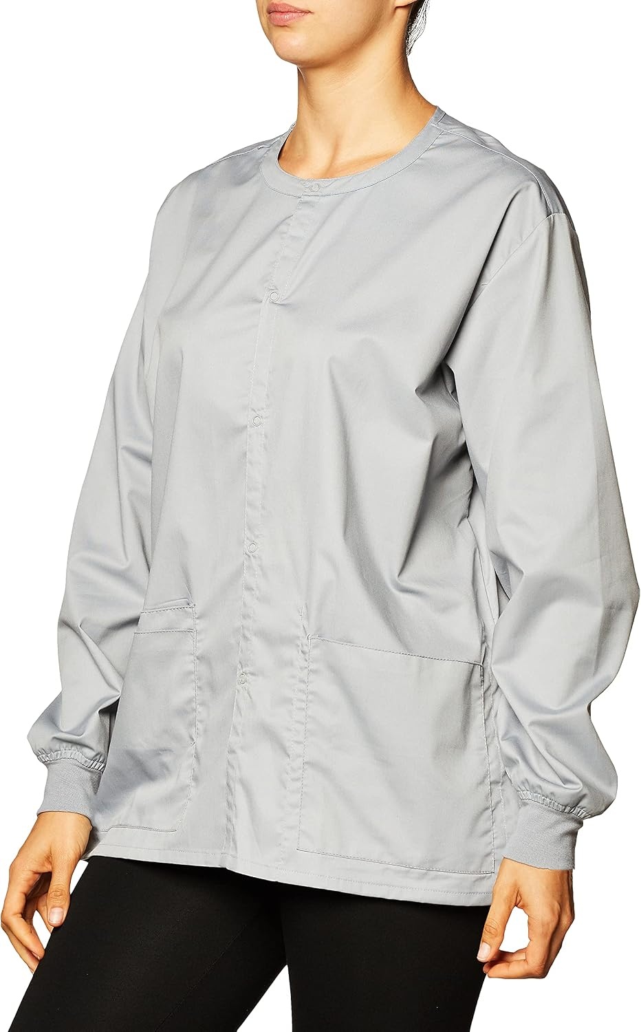 Wink Unisex Adult Snap Front Jacket(Grey)