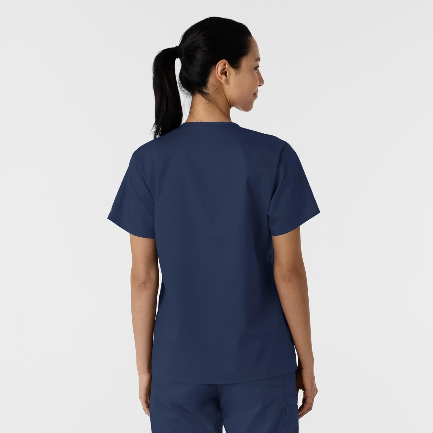 WINK Womens Scrub Top(Navy)