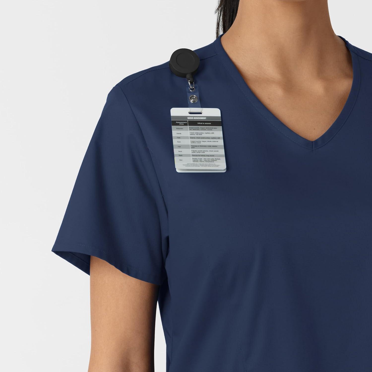 WINK Womens Scrub Top(Navy)