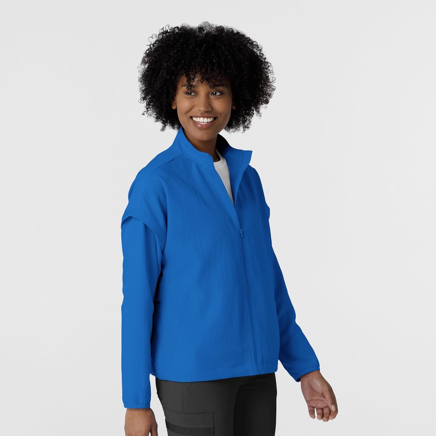 WINK Women’s Women’s Breezebreaker Scrub Jacket(Royal)
