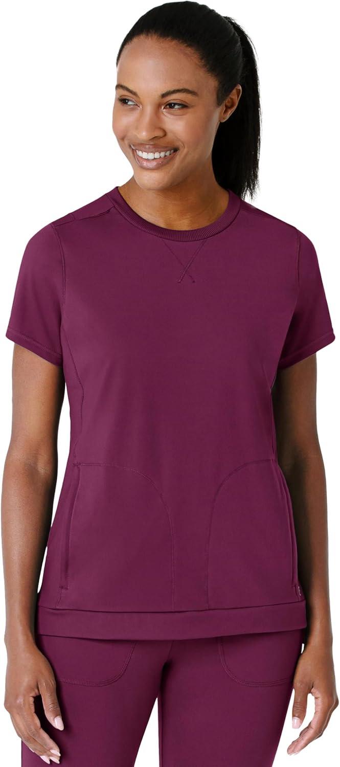 Wink Womens Scrub Top(Wine)