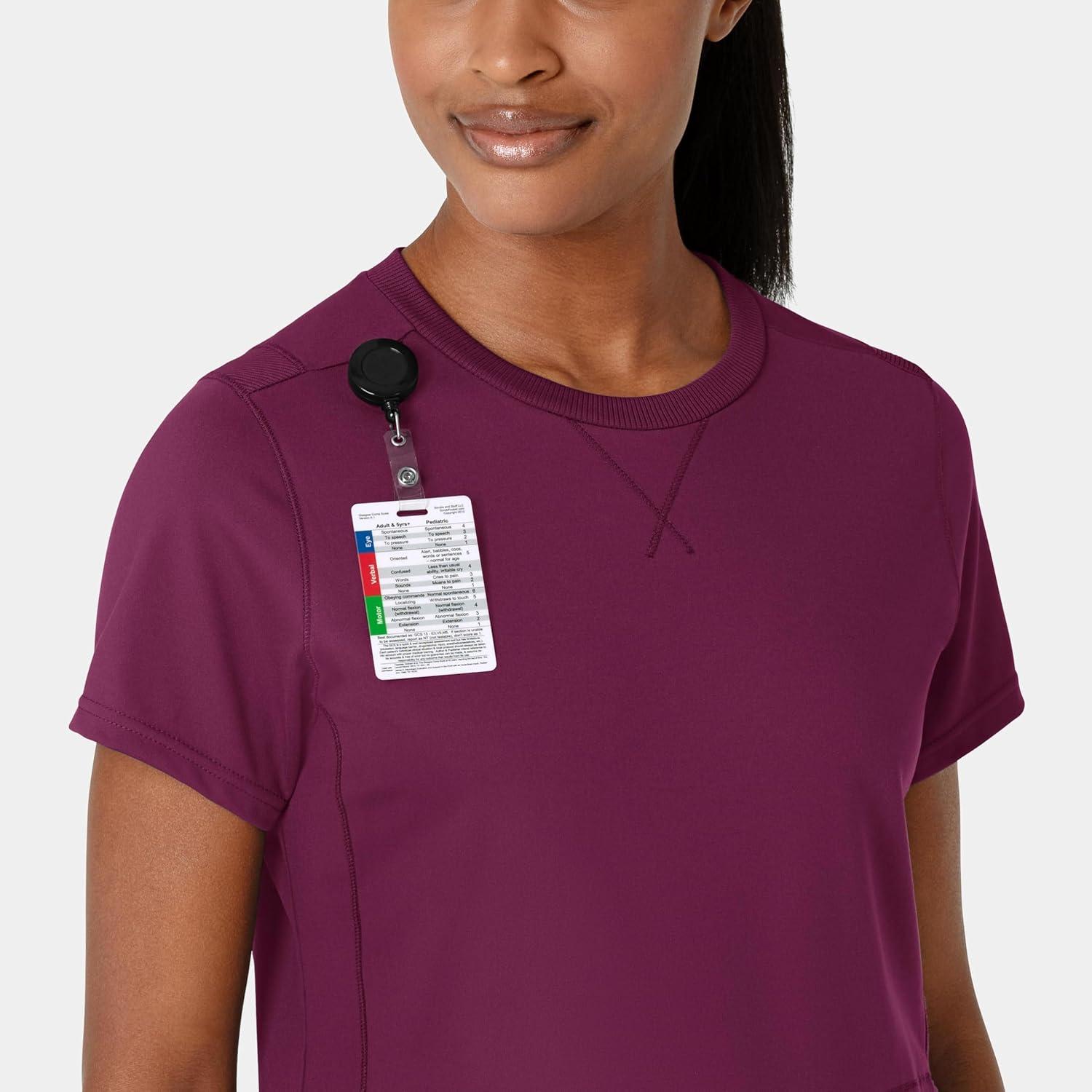 Wink Womens Scrub Top(Wine)
