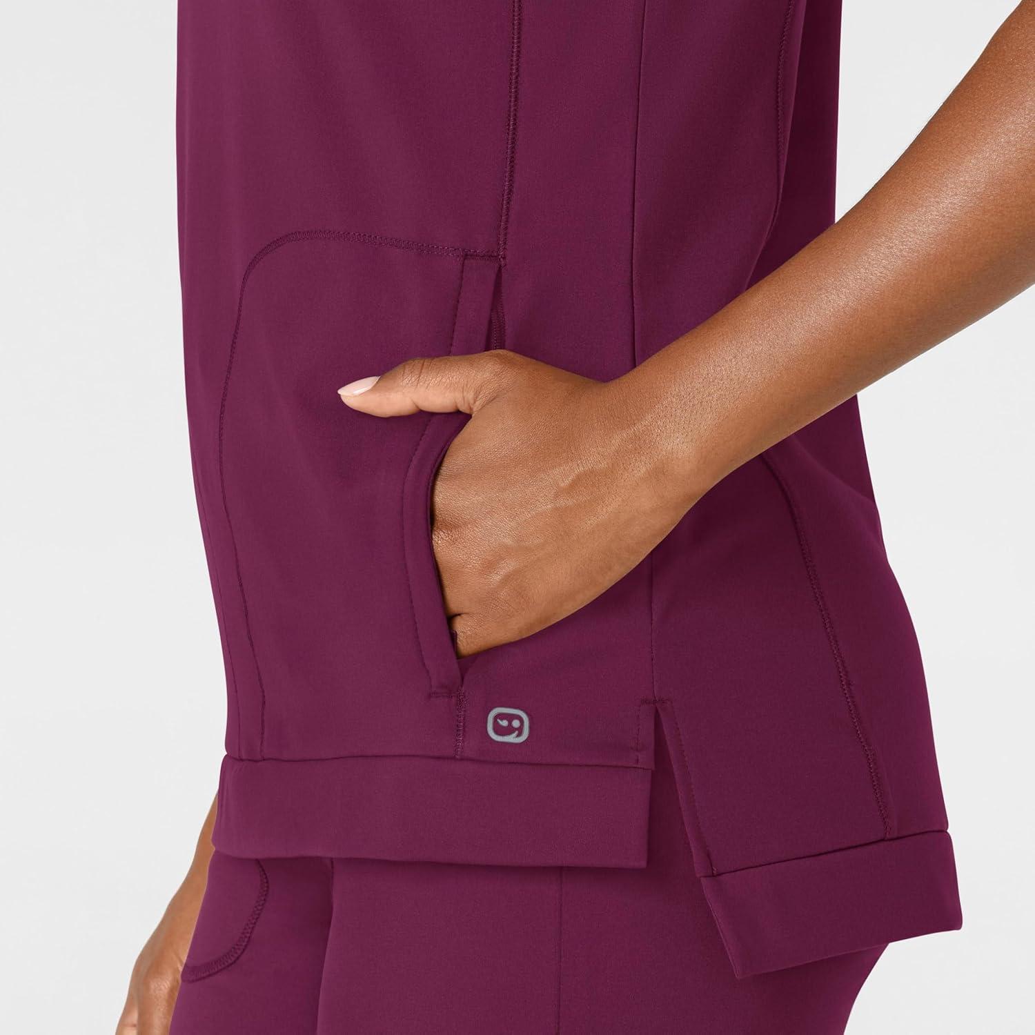 Wink Womens Scrub Top(Wine)