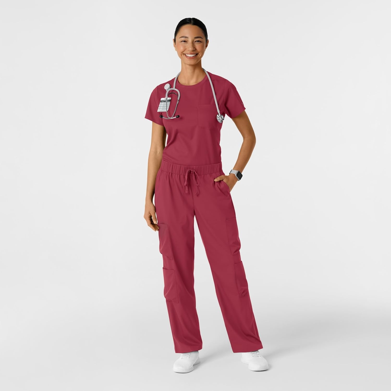 Wink Boundless Women’s Classic Scrub Tee(Ruby)