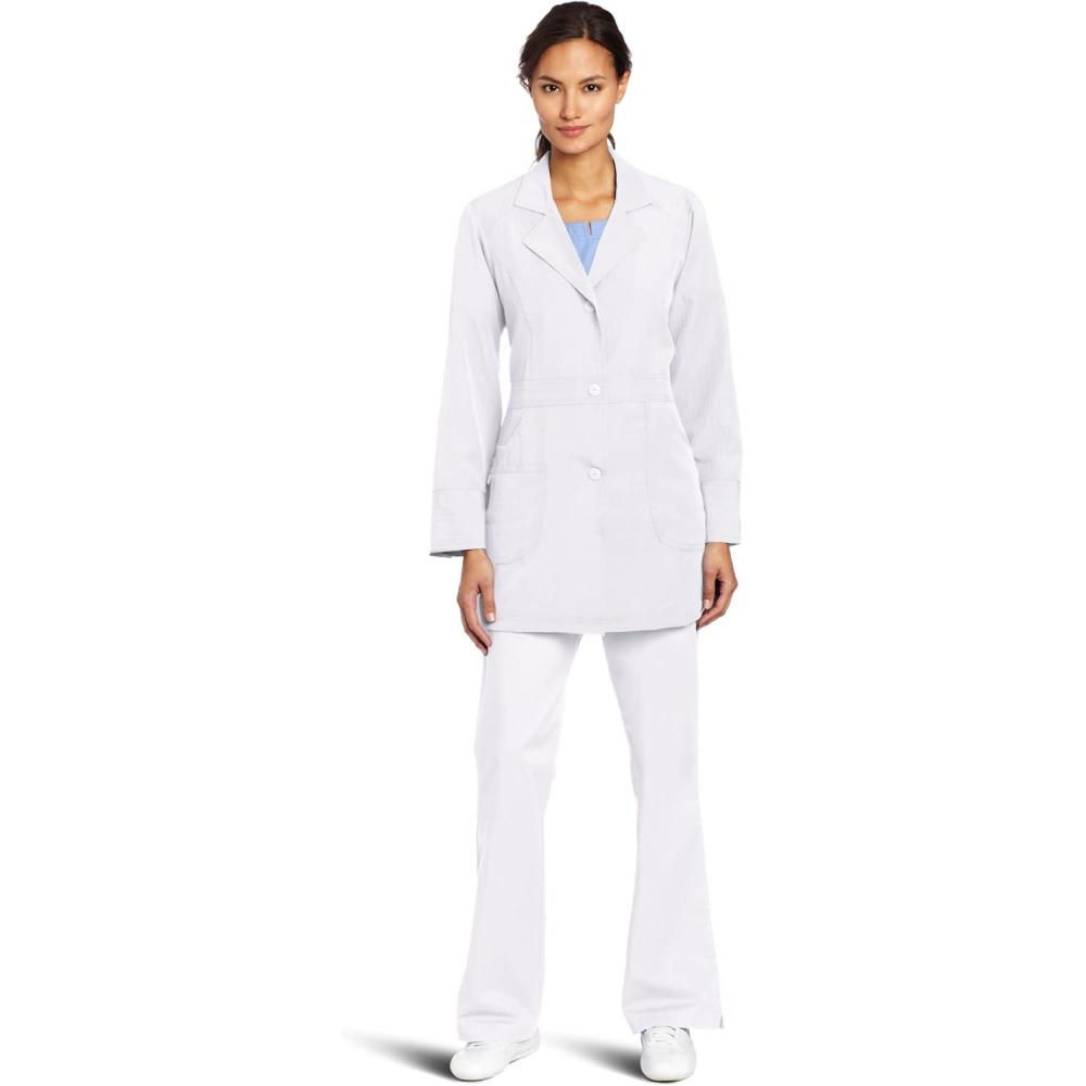 WonderWink Women’s Utility Girl Stretch Lab Coat(White)