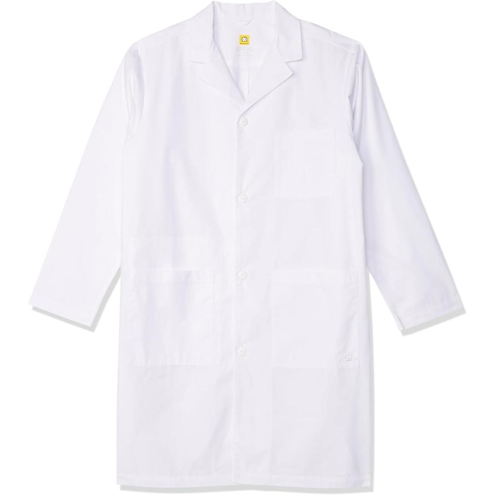 WonderWink Men’s Wonderlab Long Lab Coat(White)