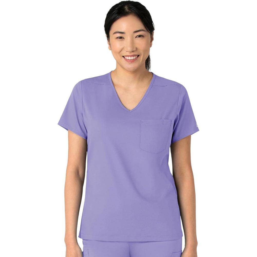 Wink Womens Scrub Top(Iris Purple)