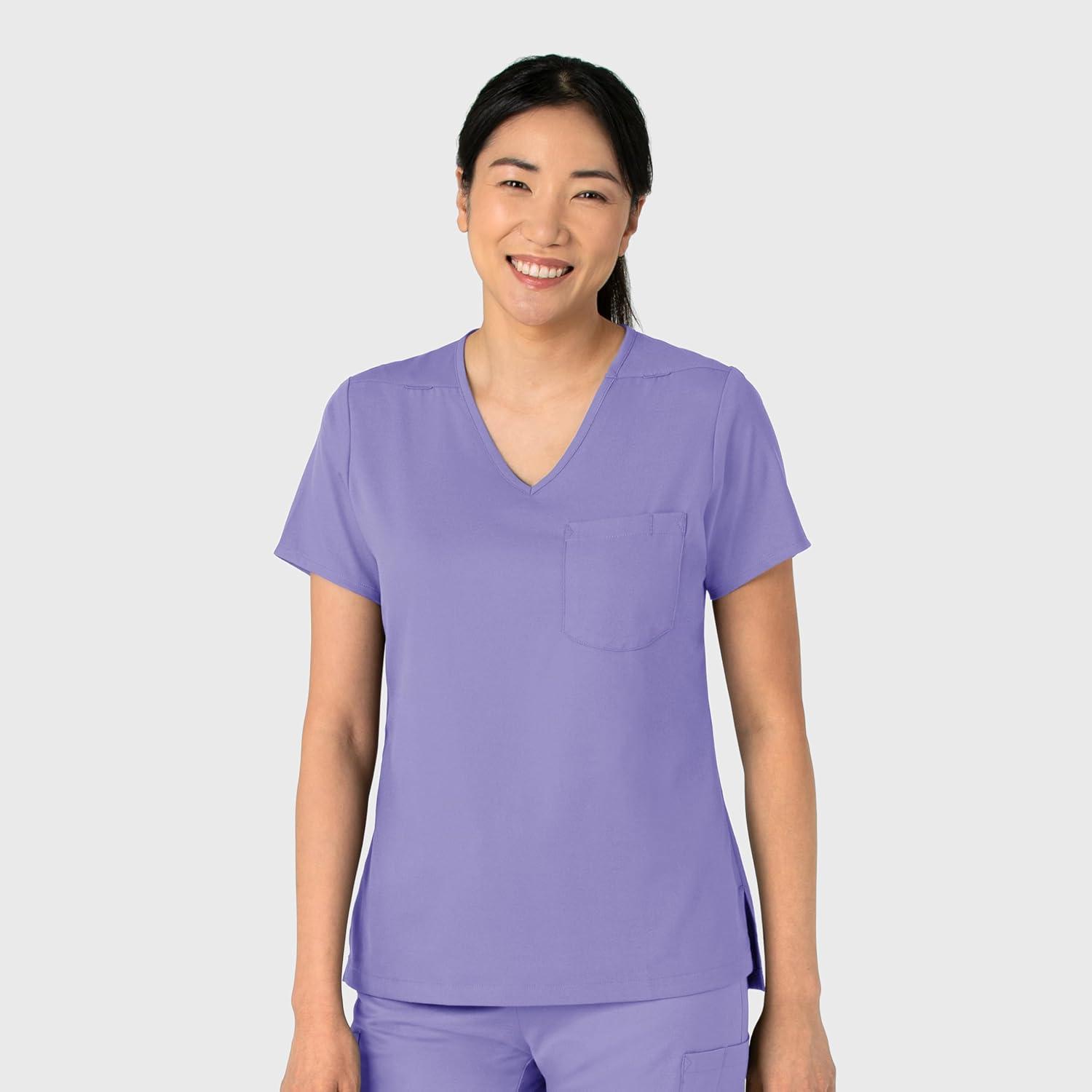 Wink Womens Scrub Top(Iris Purple)