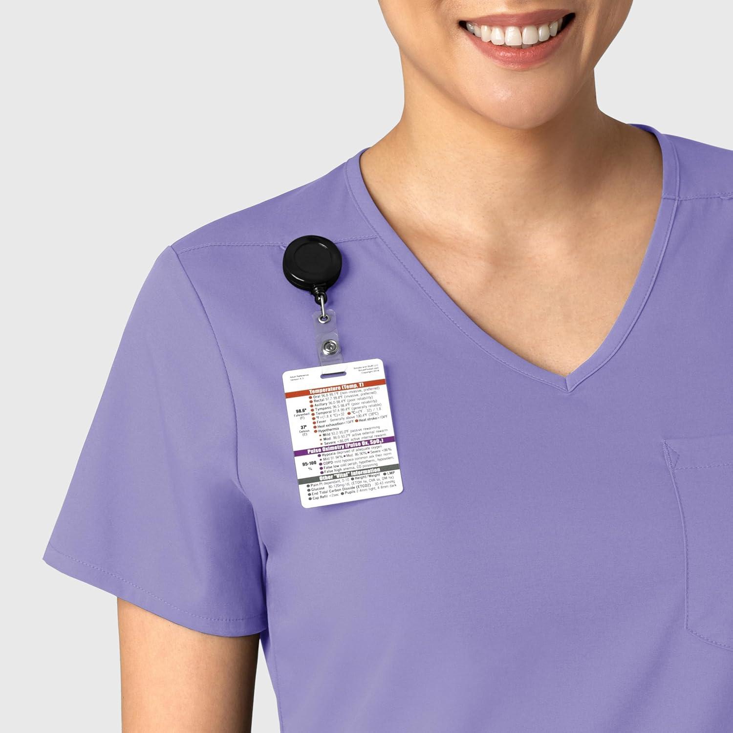 Wink Womens Scrub Top(Iris Purple)