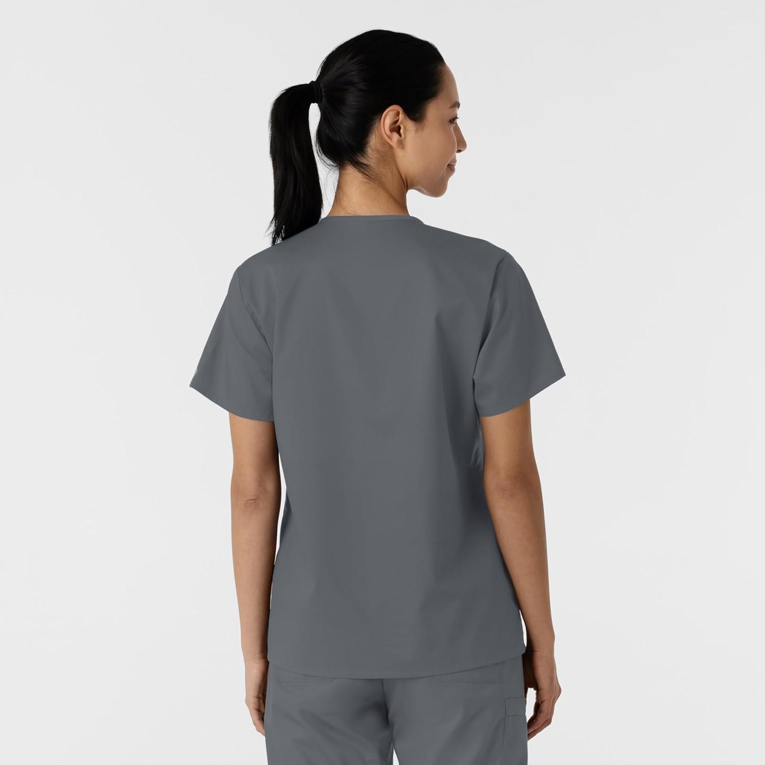 WINK Womens Scrub Top(Pewter)