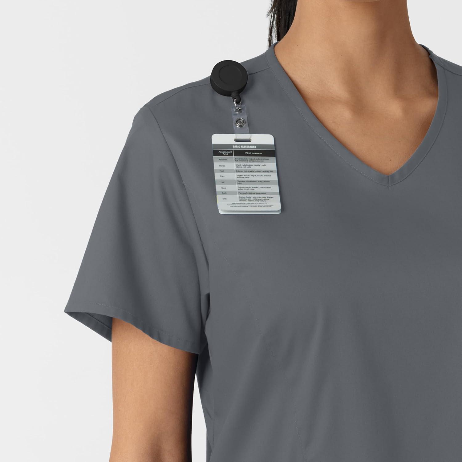 WINK Womens Scrub Top(Pewter)