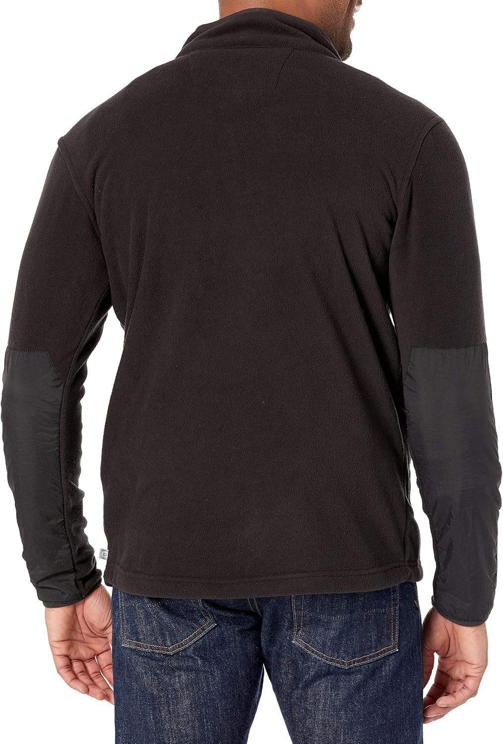 WonderWink Men’s Men’s Micro-fleece Zip Jacket(Black)