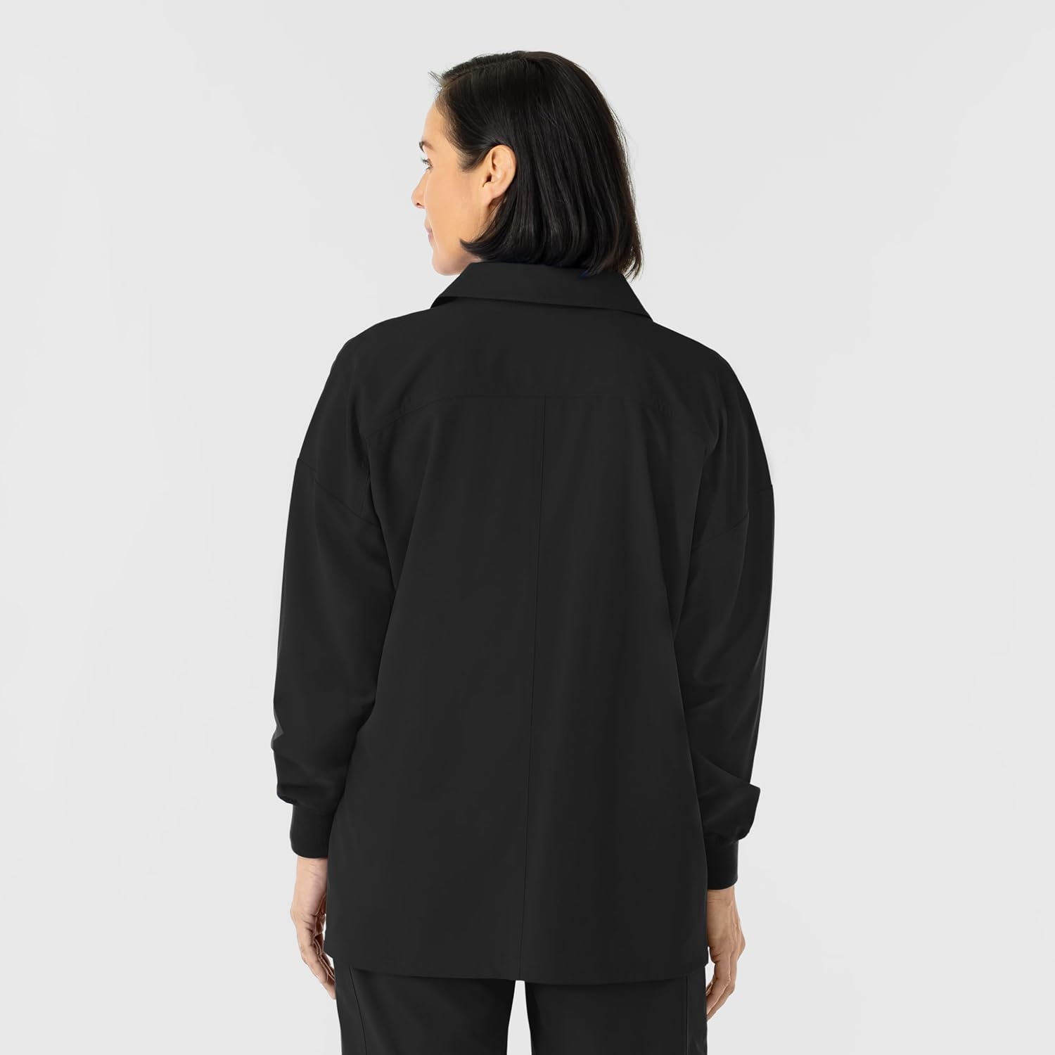 WINK Women’s Women’s Scrub Shirt Jacket(Black)