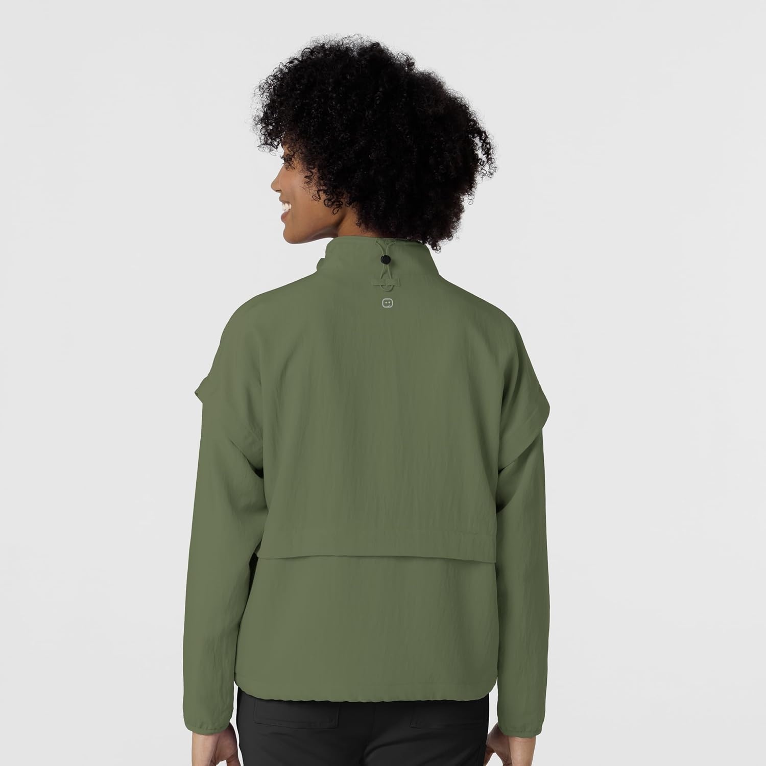 WINK Women’s Women’s Breezebreaker Scrub Jacket(Olive)