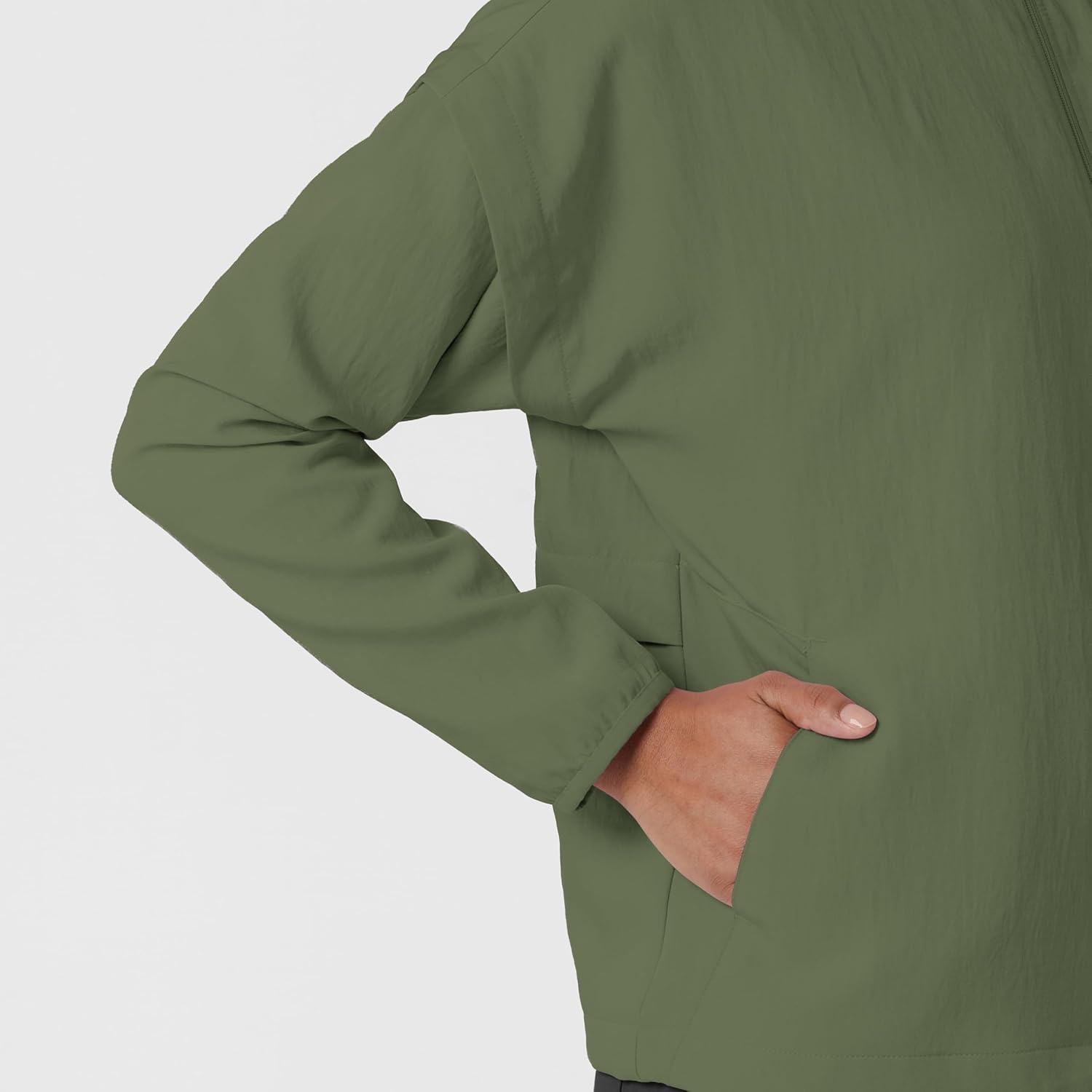 WINK Women’s Women’s Breezebreaker Scrub Jacket(Olive)