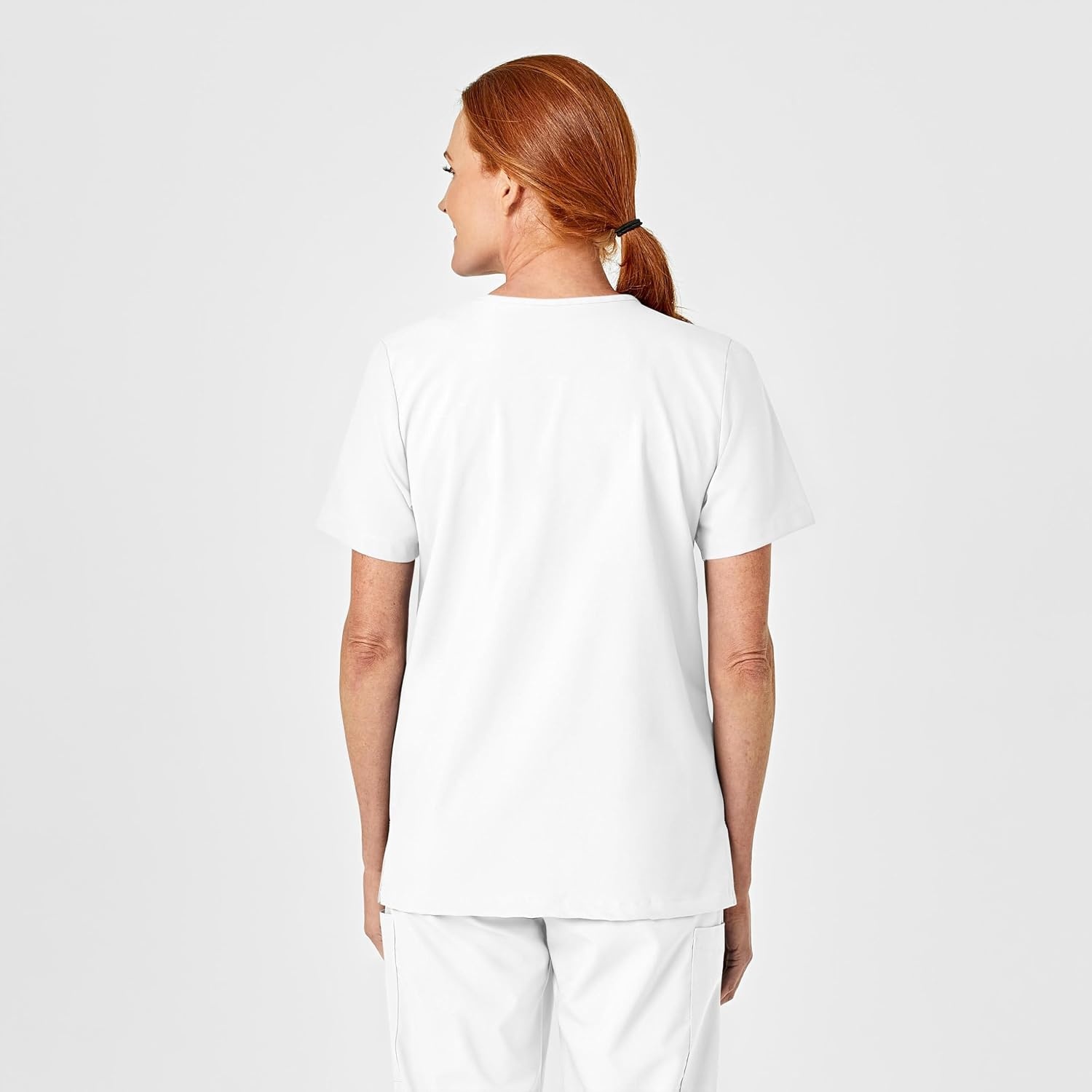 Wink W123 Unisex 4 Pocket Utility Scrub Top(White)