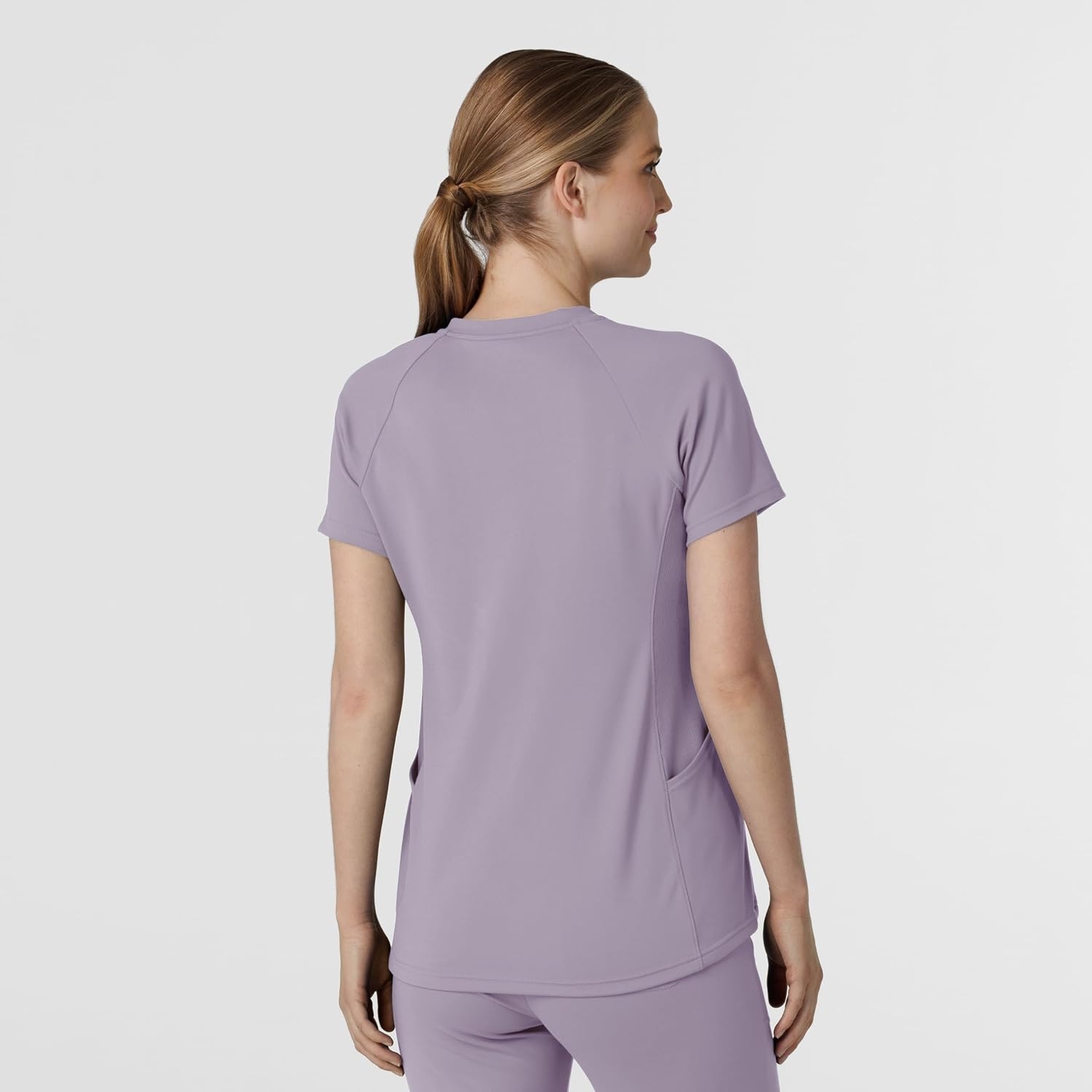 Wink Renew Women’s Flex-n-Reach V-Neck Raglan Scrub Top(Wisteria)