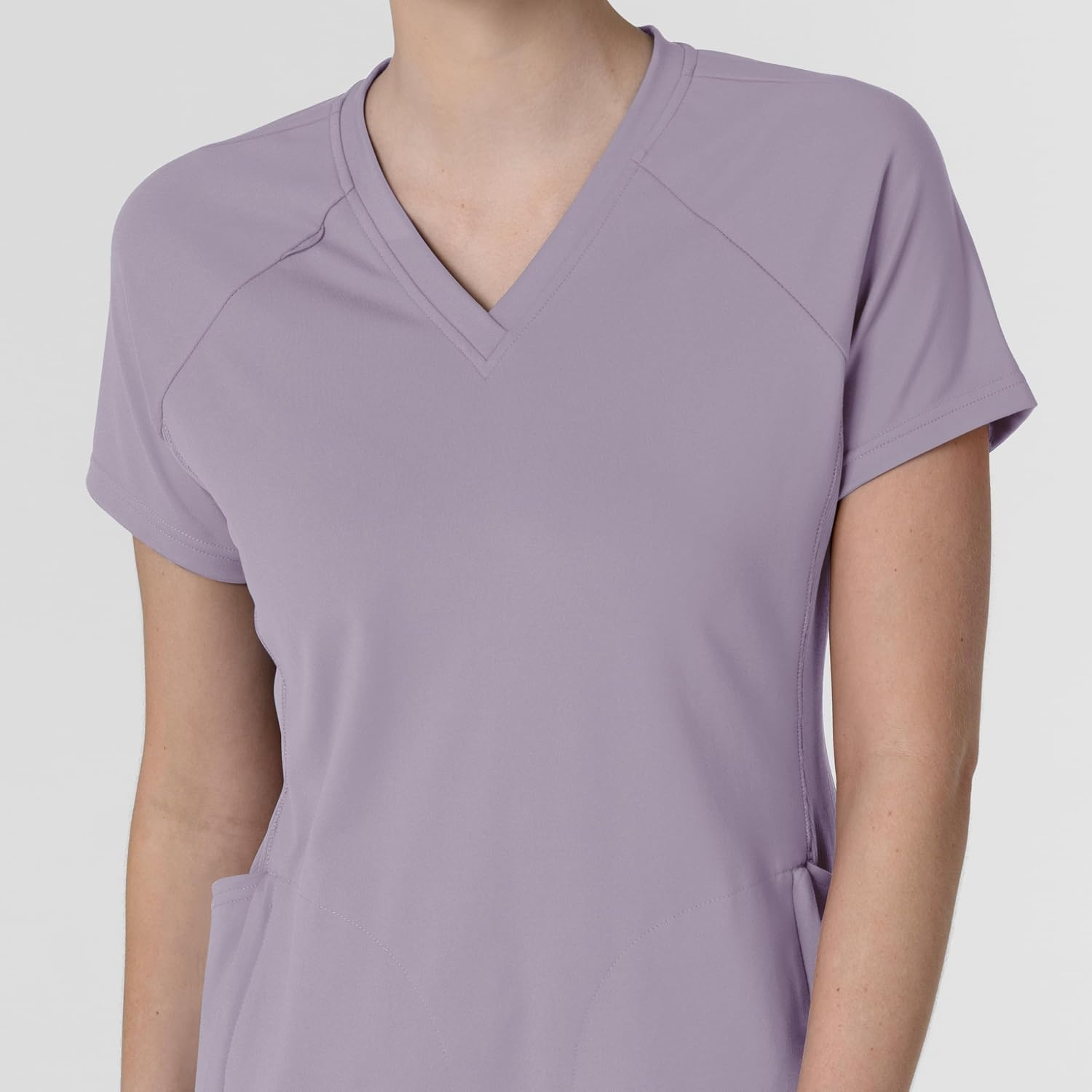 Wink Renew Women’s Flex-n-Reach V-Neck Raglan Scrub Top(Wisteria)