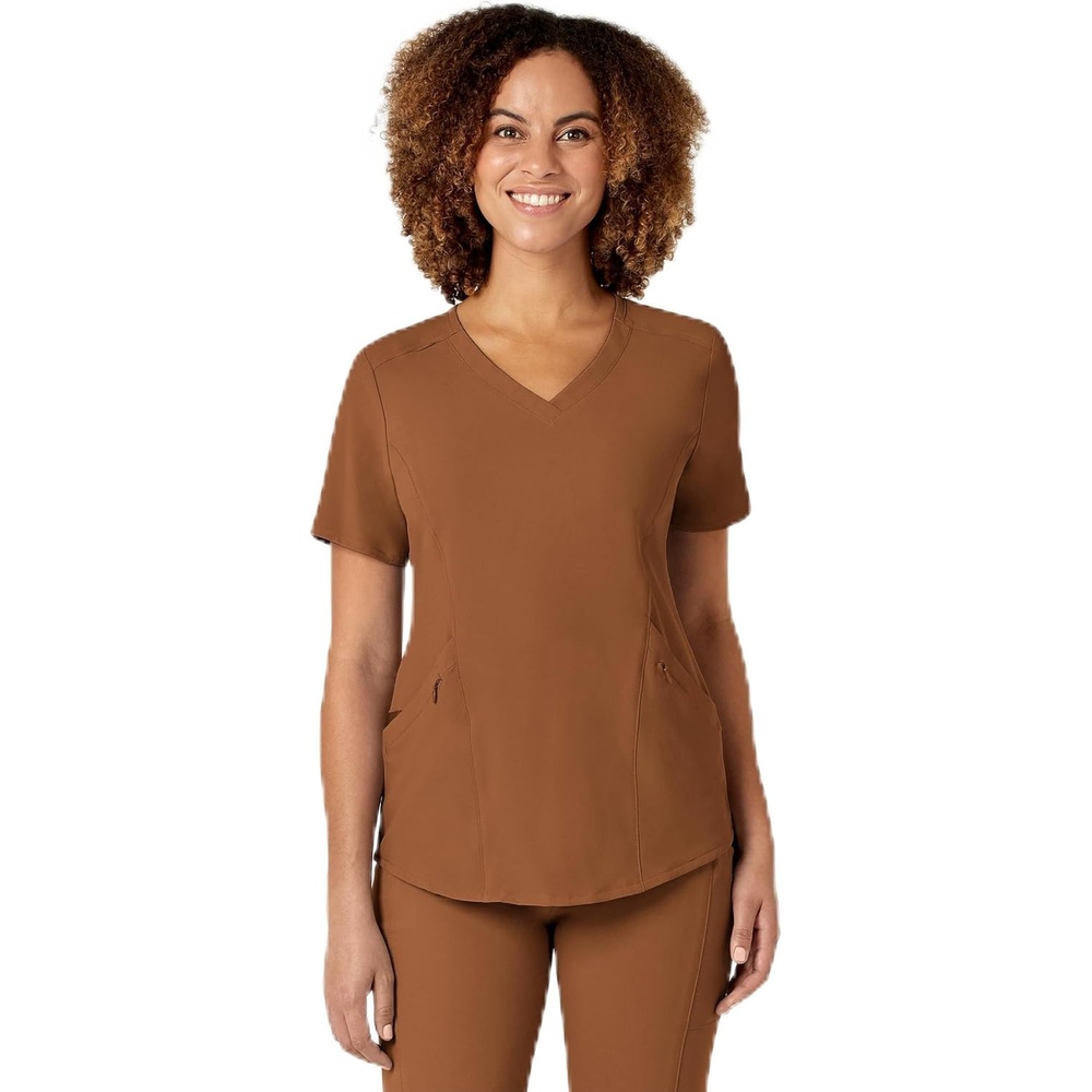 WINK Nova Women’s Flex-n-Reach V-Neck Scrub Top(Chai)