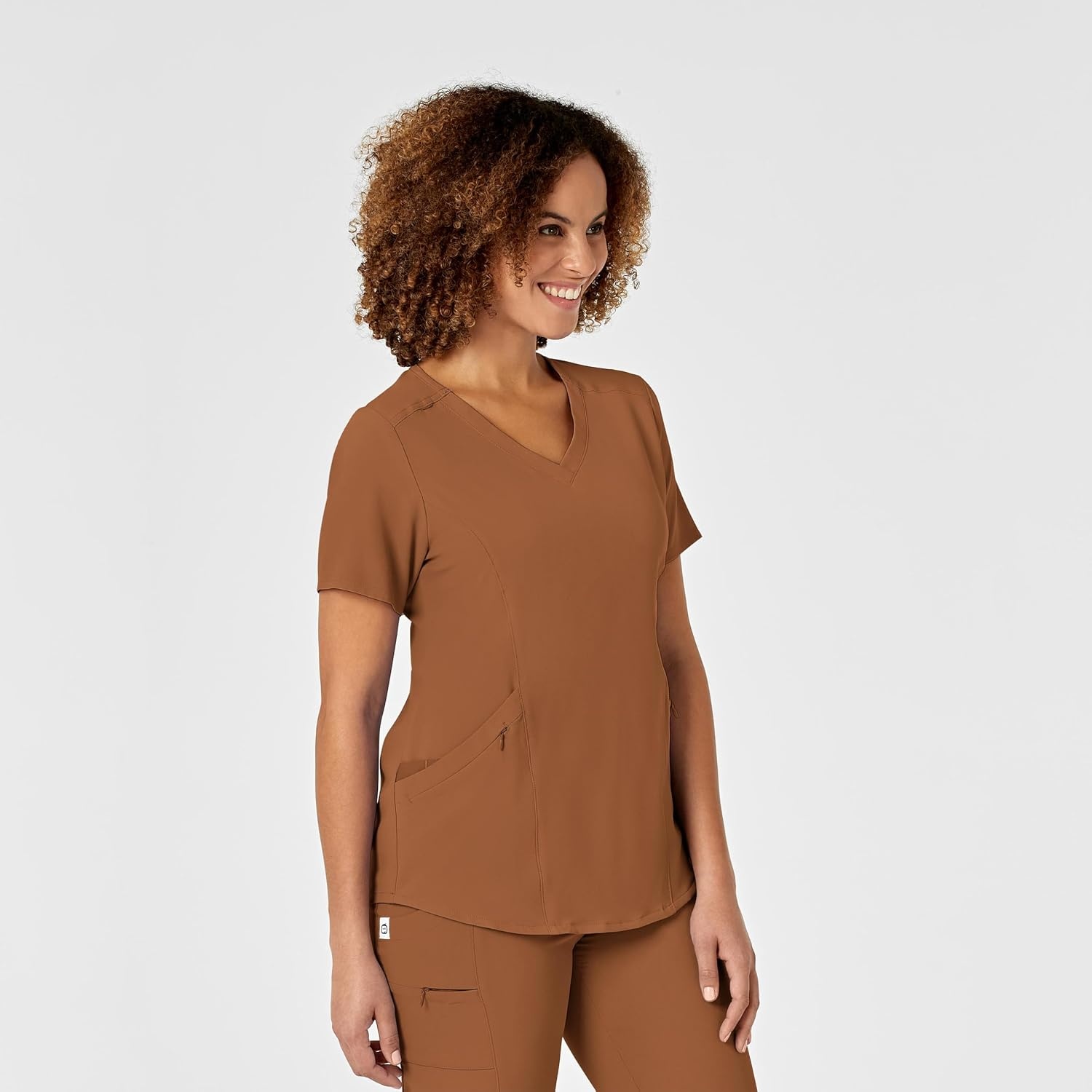WINK Nova Women’s Flex-n-Reach V-Neck Scrub Top(Chai)