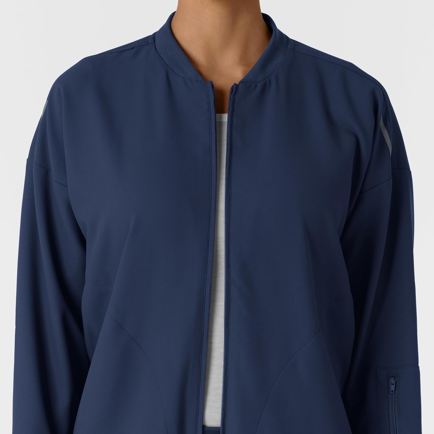 WINK Layers Women’s Bomber Scrub Jacket(Navy)