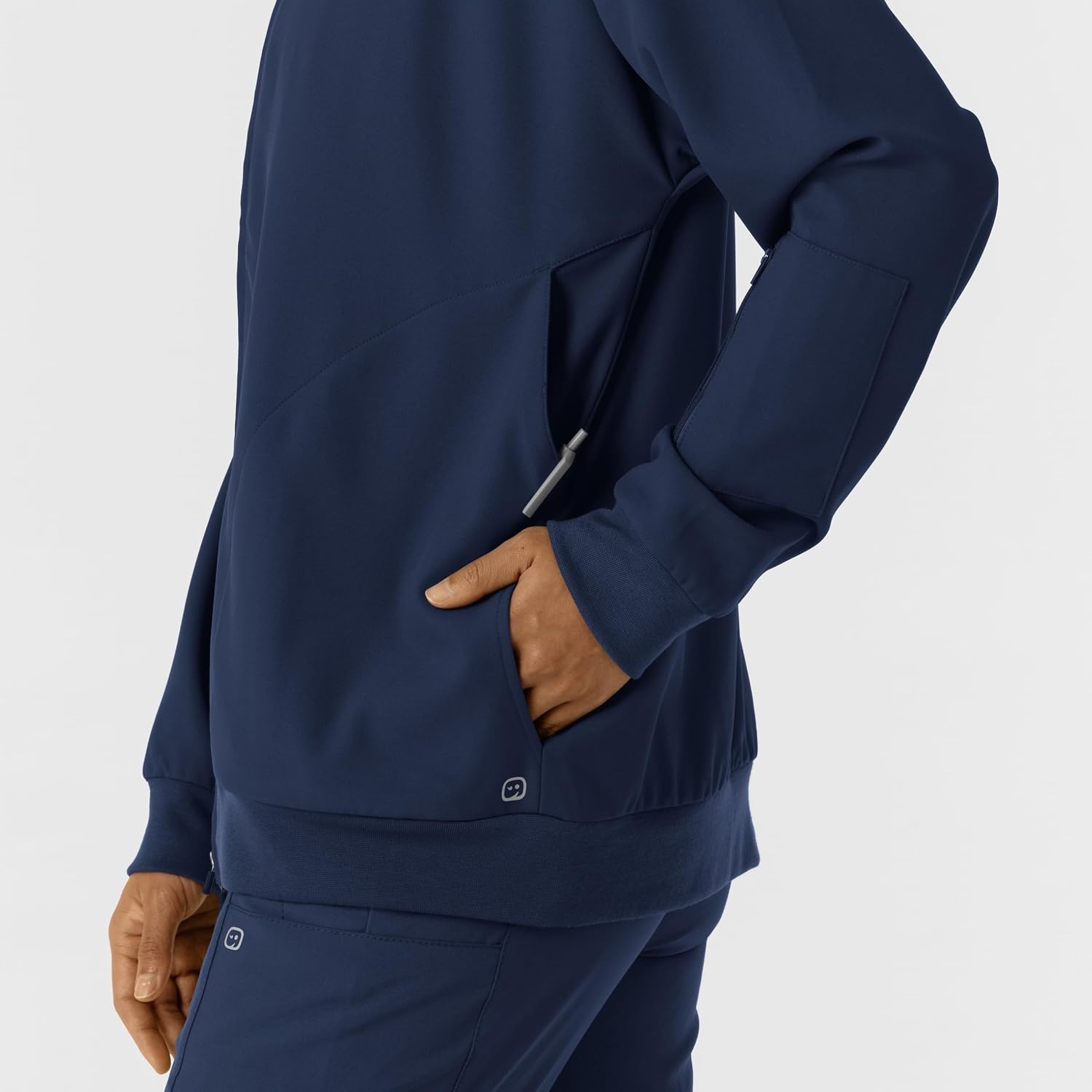 WINK Layers Women’s Bomber Scrub Jacket(Navy)